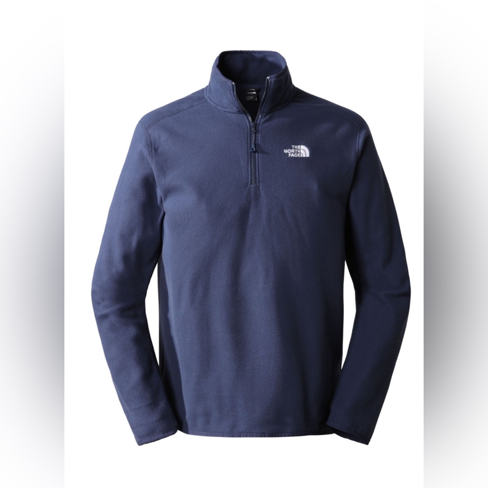 The North Face TKA 100 Navy Blue Quarter-Zip fleece Pullover